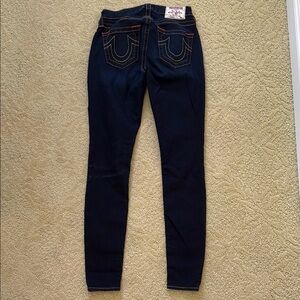 True Religion Blue Skinny Jeans Classic Fit.  Size 27